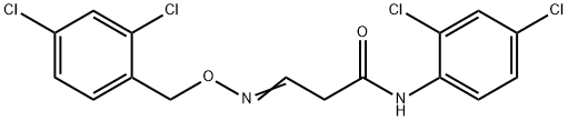 3-([(2,4-DICHLOROBENZYL)OXY]IMINO)-N-(2,4-DICHLOROPHENYL)PROPANAMIDE Struktur