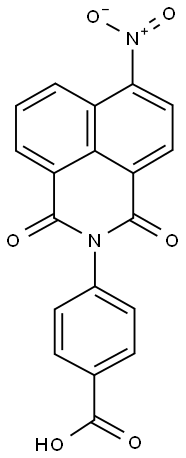 4-(6-NITRO-1,3-DIOXO-1H,3H-BENZO[DE]ISOQUINOLIN-2-YL)-BENZOIC ACID Struktur