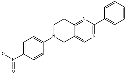 6-(4-NITROPHENYL)-2-PHENYL-5,6,7,8-TETRAHYDROPYRIDO[4,3-D]PYRIMIDINE Struktur