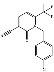 1-(4-CHLOROBENZYL)-2-OXO-6-(TRIFLUOROMETHYL)-1,2-DIHYDRO-3-PYRIDINECARBONITRILE Struktur