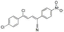 5-CHLORO-5-(4-CHLOROPHENYL)-2-(4-NITROPHENYL)PENTA-2,4-DIENENITRILE Struktur