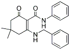 (4,4-DIMETHYL-2-OXO-6-(BENZYLAMINO)CYCLOHEX-1-ENYL)-N-BENZAMIDE Struktur