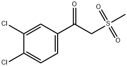 1-(3,4-DICHLOROPHENYL)-2-(METHYLSULFONYL)-1-ETHANONE Struktur