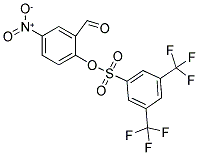 2-FORMYL-4-NITROPHENYL 3,5-DI(TRIFLUOROMETHYL)BENZENE-1-SULFONATE Struktur