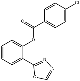 2-(1,3,4-OXADIAZOL-2-YL)PHENYL 4-CHLOROBENZENECARBOXYLATE Struktur