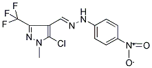 5-CHLORO-1-METHYL-3-(TRIFLUOROMETHYL)-1H-PYRAZOLE-4-CARBALDEHYDE 4-(4-NITROPHENYL)HYDRAZONE Struktur