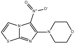 6-MORPHOLINO-5-NITROIMIDAZO[2,1-B][1,3]THIAZOLE Struktur