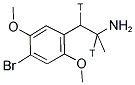 (+/-)DOB, [PROPYL-1,2-3H]- Struktur