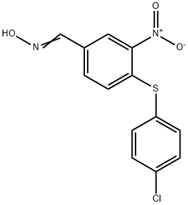 4-[(4-CHLOROPHENYL)SULFANYL]-3-NITROBENZENECARBALDEHYDE OXIME Struktur