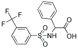 2-PHENYL-2-(([3-(TRIFLUOROMETHYL)PHENYL]SULFONYL)AMINO)ACETIC ACID Struktur