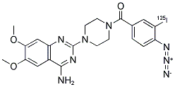 IODOARYLAZIDOPRAZOSIN [125I] IODOAZIDO- Struktur