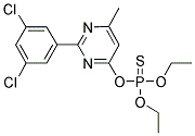 O-[2-(3,5-DICHLOROPHENYL)-6-METHYLPYRIMIDIN-4-YL] O,O-DIETHYL PHOSPHOTHIOATE Struktur