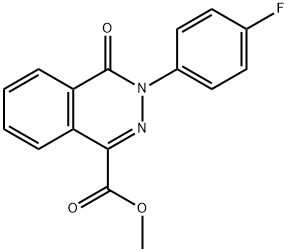 METHYL 3-(4-FLUOROPHENYL)-4-OXO-3,4-DIHYDRO-1-PHTHALAZINECARBOXYLATE Struktur