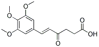 4-OXO-6-(3,4,5-TRIMETHOXYPHENYL)HEX-5-ENOIC ACID Struktur