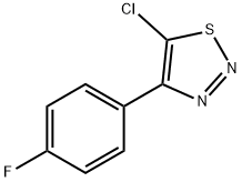 5-CHLORO-4-(4-FLUOROPHENYL)-1,2,3-THIADIAZOLE Struktur