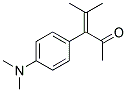 3-[4-(DIMETHYLAMINO)PHENYL]-4-METHYLPENT-3-EN-2-ONE Struktur