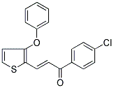 1-(4-CHLOROPHENYL)-3-(3-PHENOXY-2-THIENYL)PROP-2-EN-1-ONE Struktur