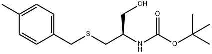 BOC-(S)-2-AMINO-3-[(4-METHYLBENZYL)THIO]-1-PROPANOL Struktur