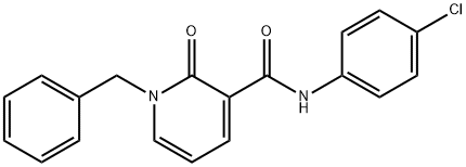 1-BENZYL-N-(4-CHLOROPHENYL)-2-OXO-1,2-DIHYDRO-3-PYRIDINECARBOXAMIDE Struktur