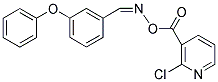 2-CHLORO-3-[(([(3-PHENOXYPHENYL)METHYLENE]AMINO)OXY)CARBONYL]PYRIDINE Struktur