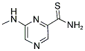 6-(METHYLAMINO)-2-PYRAZINECARBOTHIOAMIDE Struktur