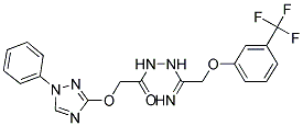 2-[(1-PHENYL-1H-1,2,4-TRIAZOL-3-YL)OXY]-N'-(2-[3-(TRIFLUOROMETHYL)PHENOXY]ETHANIMIDOYL)ACETOHYDRAZIDE Struktur