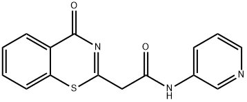 2-(4-OXO-4H-1,3-BENZOTHIAZIN-2-YL)-N-(3-PYRIDINYL)ACETAMIDE Struktur