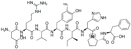 ([125I]-TYR)-ANGIOTENSIN II Struktur