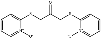 2-((3-[(1-OXIDO-2-PYRIDINIUMYL)SULFANYL]-2-OXOPROPYL)SULFANYL)-1-PYRIDINIUMOLATE Struktur