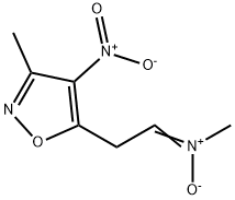 METHYL[2-(3-METHYL-4-NITRO-5-ISOXAZOLYL)ETHYLIDENE]AMMONIUMOLATE Struktur