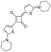 1,3-BIS(5-PIPERDINO-THIEN-2-YL)-2-OXO-CYCLOBUTENYLIUM-4-OLAT Struktur