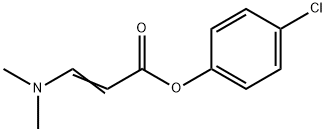 4-CHLOROPHENYL 3-(DIMETHYLAMINO)ACRYLATE Struktur