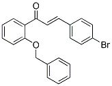 1-[2-(BENZYLOXY)PHENYL]-3-(4-BROMOPHENYL)PROP-2-EN-1-ONE Struktur