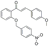 3-(4-METHOXYPHENYL)-1-(2-[(4-NITROBENZYL)OXY]PHENYL)PROP-2-EN-1-ONE Struktur