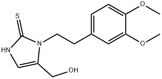 [1-(3,4-DIMETHOXYPHENETHYL)-2-SULFANYL-1H-IMIDAZOL-5-YL]METHANOL Struktur