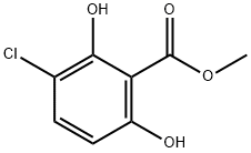 METHYL 3-CHLORO-2,6-DIHYDROXYBENZOATE Struktur