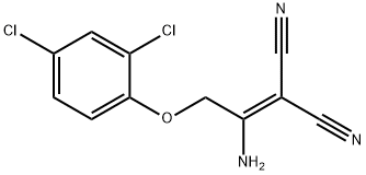 2-[1-AMINO-2-(2,4-DICHLOROPHENOXY)ETHYLIDENE]MALONONITRILE Struktur