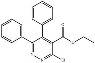 ETHYL 3-CHLORO-5,6-DIPHENYLPYRIDAZINE-4-CARBOXYLATE Struktur