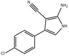 2-AMINO-4-(4-CHLOROPHENYL)-1H-PYRROLE-3-CARBONITRILE Struktur