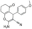 2-AMINO-4-(4-METHOXYPHENYL)-5-OXO-5,6,7,8-TETRAHYDRO-4H-CHROMENE-3-CARBONITRILE Struktur