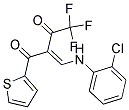 2-[(2-CHLOROANILINO)METHYLIDENE]-4,4,4-TRIFLUORO-1-(2-THIENYL)BUTANE-1,3-DIONE Struktur