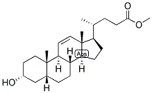 11,(5-BETA)-CHOLENIC ACID-3-ALPHA-OL METHYL ESTER Struktur