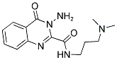 N2-[3-(DIMETHYLAMINO)PROPYL]-3-AMINO-4-OXO-3,4-DIHYDROQUINAZOLINE-2-CARBOXAMIDE Struktur