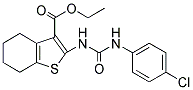 ETHYL 2-(((4-CHLOROPHENYL)AMINO)CARBONYLAMINO)-4,5,6,7-TETRAHYDROBENZO[B]THIOPHENE-3-CARBOXYLATE Struktur