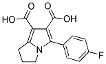 5-(4-FLUOROPHENYL)-2,3-DIHYDRO-1H-PYRROLIZINE-6,7-DICARBOXYLIC ACID Struktur