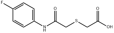 [(4-FLUORO-PHENYLCARBAMOYL)-METHYLSULFANYL]-ACETIC ACID Struktur