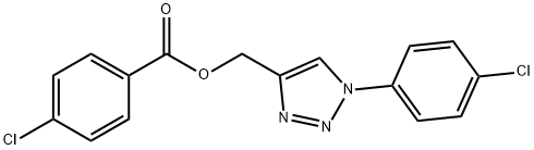 [1-(4-CHLOROPHENYL)-1H-1,2,3-TRIAZOL-4-YL]METHYL 4-CHLOROBENZENECARBOXYLATE Struktur