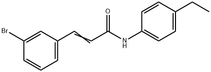 3-(3-BROMOPHENYL)-N-(4-ETHYLPHENYL)ACRYLAMIDE Struktur