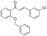 1-[2-(BENZYLOXY)PHENYL]-3-(3-CHLOROPHENYL)PROP-2-EN-1-ONE Struktur