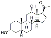 5-BETA-PREGNAN-3-ALPHA, 12-ALPHA-DIOL-20-ONE Struktur